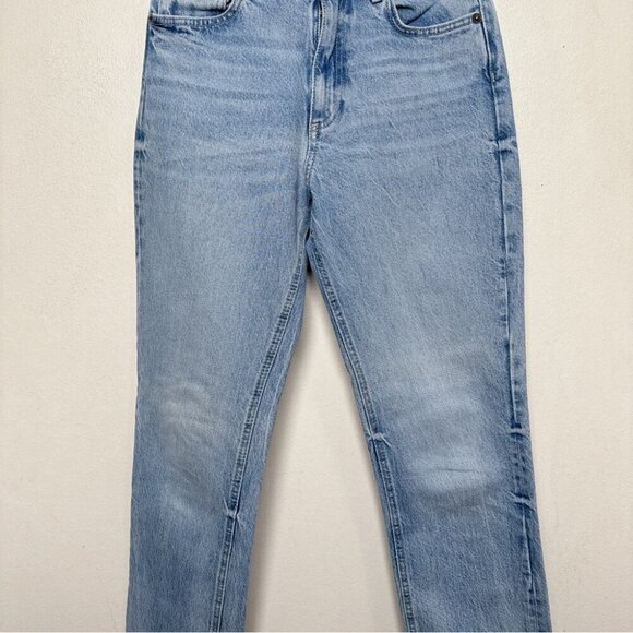 Zara Womens 4 High Rise Mom Jeans Medium Wash - Picture 6 of 14